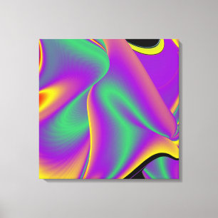 Die Magie der Farben Abstrakt 3D-Rainbowart Leinwanddruck