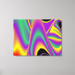 Die Magie der Farben Abstrakt 3D-Rainbowart Leinwanddruck