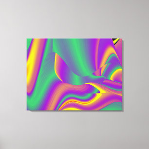 Die Magie der Farben Abstrakt 3D-Rainbowart Leinwanddruck
