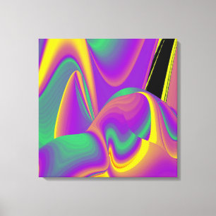 Die Magie der Farben Abstrakt 3D-Rainbowart Leinwanddruck