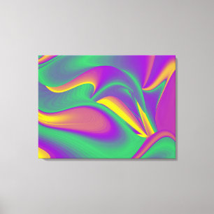 Die Magie der Farben Abstrakt 3D-Rainbowart Leinwanddruck
