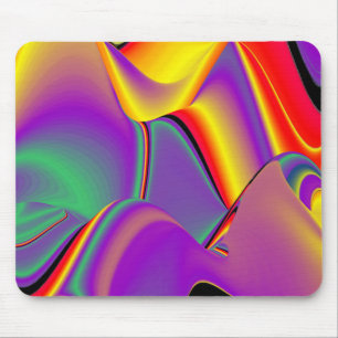 Die Magie der Farben Abstrakt 3D-Rainbowart Mousepad