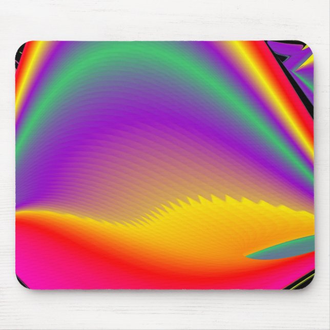 Die Magie der Farben Abstrakt 3D-Rainbowart Mousepad (Vorne)