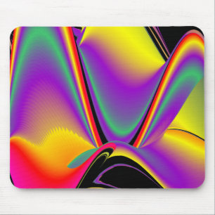 Die Magie der Farben Abstrakt 3D-Rainbowart Mousepad