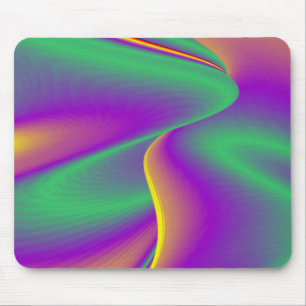 Die Magie der Farben Abstrakt 3D-Rainbowart Mousepad