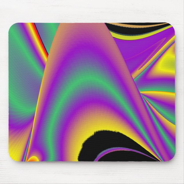 Die Magie der Farben Abstrakt 3D-Rainbowart Mousepad (Vorne)