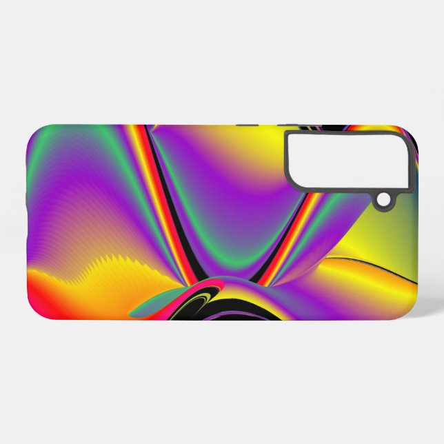 Die Magie der Farben Abstrakt 3D-Rainbowart Samsung Galaxy Hülle (Rückseite (Horizontal))