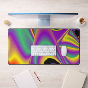 Die Magie der Farben Abstrakt 3D-Rainbowart Schreibtischunterlage
