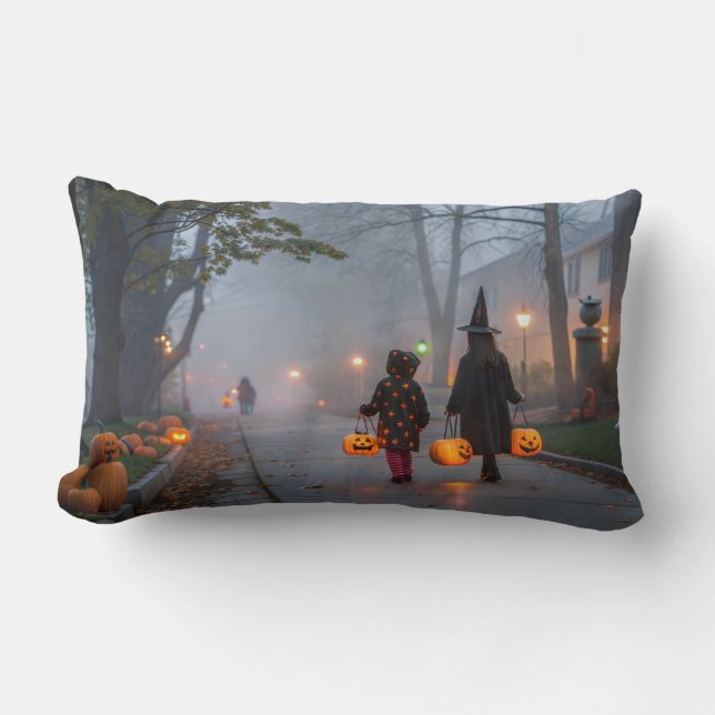 Die Magie der Halloween-Nacht Lendenkissen (Vorderseite)