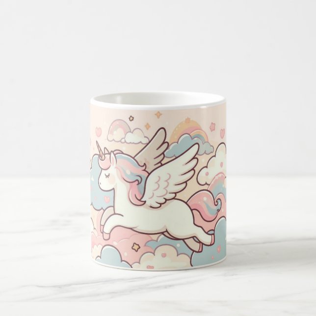 Die Magie der Unicorns Kaffeetasse (Mittel)