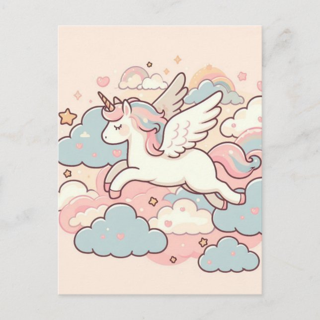 Die Magie der Unicorns Postkarte (Vorderseite)