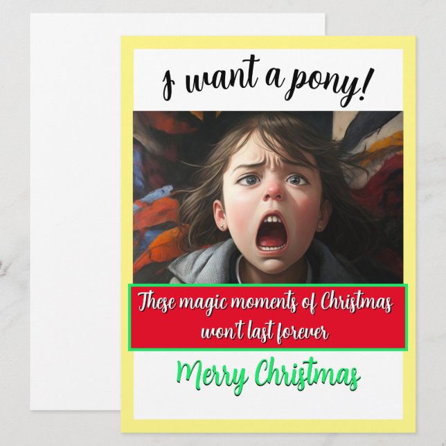 Die Magie der Weihnachten WOLLTE ich einen PONY! (Vorne/Hinten)