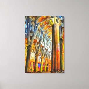 Die Magie des Sagrada Familia Leinwanddruck