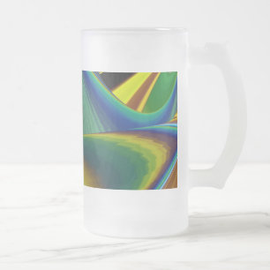 Die Magie des Sommers , Abstrakte 3D-Kunst Mattglas Bierglas