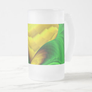 Die Magie des Sommers , Abstrakte 3D-Kunst Mattglas Bierglas