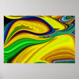 Die Magie des Sommers , Abstrakte 3D-Kunst Poster
