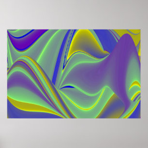 Die Magie des Sommers , Abstrakte 3D-Kunst Poster