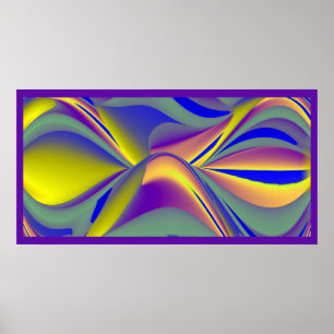 Die Magie des Sommers , Abstrakte 3D-Kunst Poster