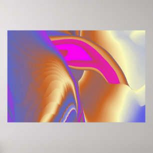Die Magie des Sommers , Abstrakte 3D-Kunst Poster