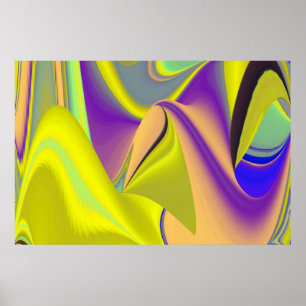 Die Magie des Sommers , Abstrakte 3D-Kunst Poster