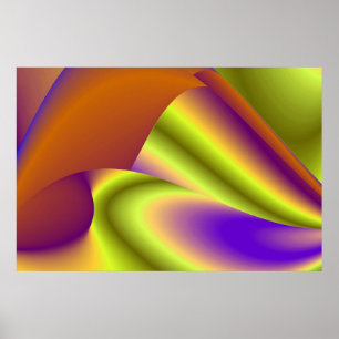 Die Magie des Sommers , Abstrakte 3D-Kunst Poster