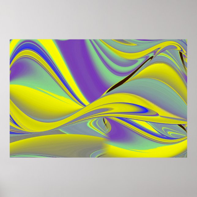 Die Magie des Sommers , Abstrakte 3D-Kunst Poster (Vorne)