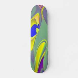 Die Magie des Sommers , Abstrakte 3D-Kunst Skateboard