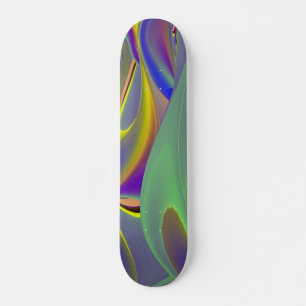 Die Magie des Sommers , Abstrakte 3D-Kunst Skateboard