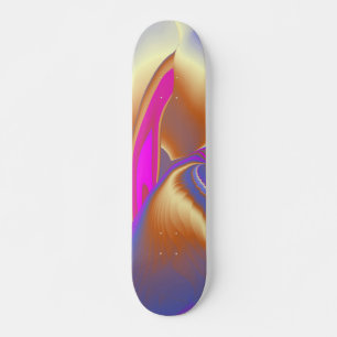 Die Magie des Sommers , Abstrakte 3D-Kunst Skateboard
