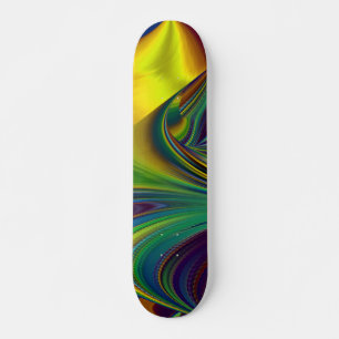 Die Magie des Sommers , Abstrakte 3D-Kunst Skateboard
