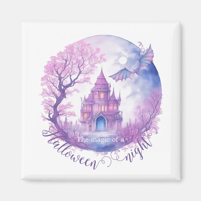 Die Magie einer Halloween-Nacht Magnet (Vorne)