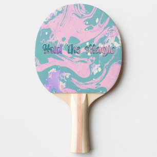Die Magie halten Tischtennis Schläger