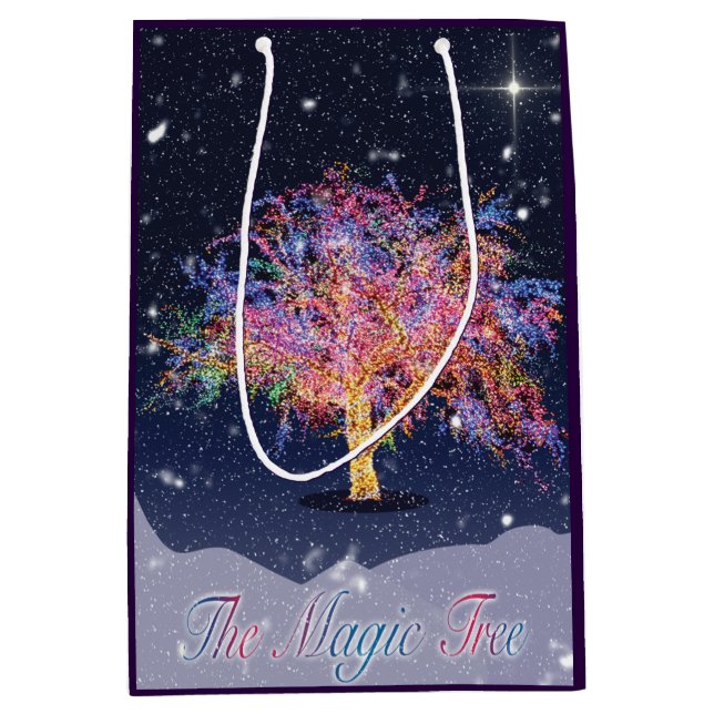 Die magische Baum-Tasche Mittlere Geschenktüte (Vorderseite)