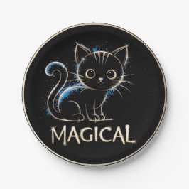 Die magische Katze Pappteller