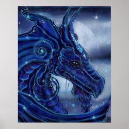 Die "Magische Nigh-Drachenfantasie" von Renee Lavo Poster