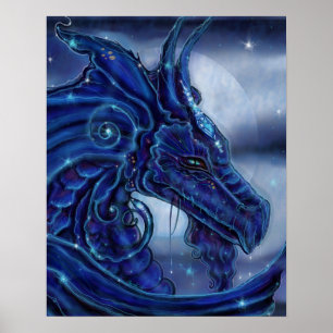Die "Magische Nigh-Drachenfantasie" von Renee Lavo Poster