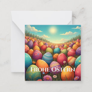 Die magische Osterland-Grußkarte Mitteilungskarte