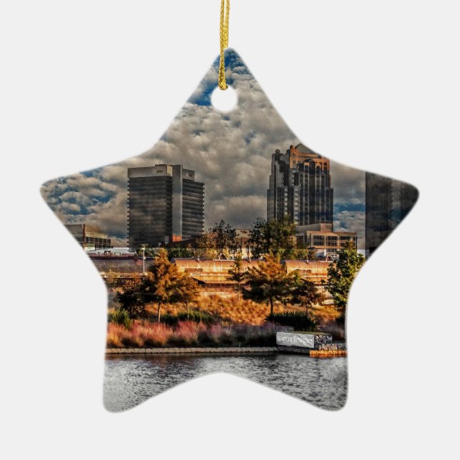 Die magische Stadt Keramik Ornament (Vorne)