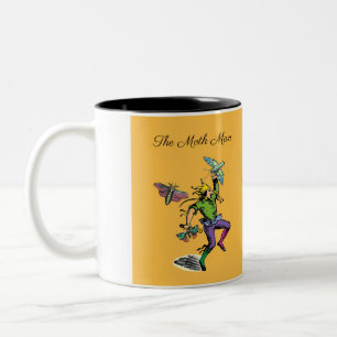 Die magische Verdammnisfrau und der Motte Zweifarbige Tasse