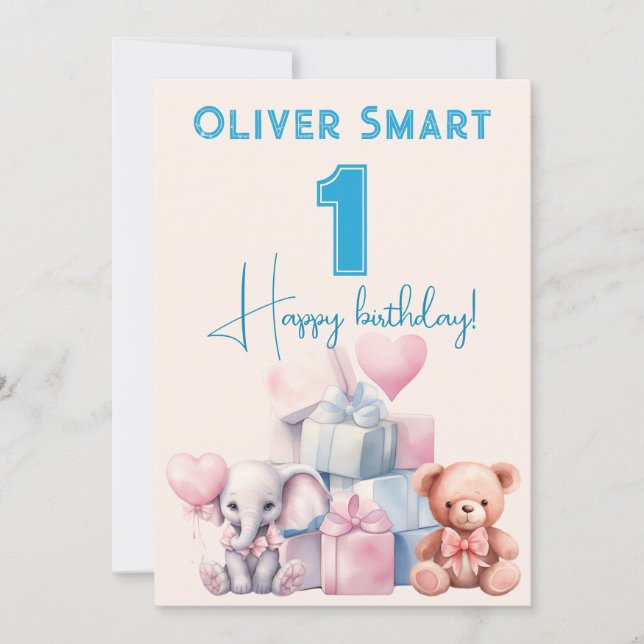 Die magische Welt des 1. Einladung (Vorderseite)