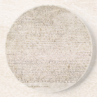 Die Magna-Charta von 1215 Getränkeuntersetzer