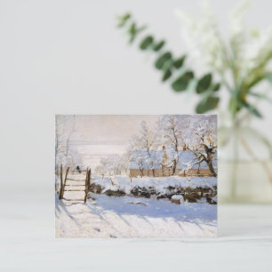 Die Magpie, Monet berühmte Malerei Feiertagspostkarte