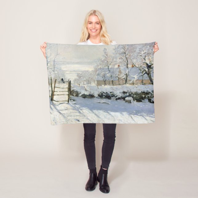 Die Magpie, Monet Fleecedecke (Beispiel)