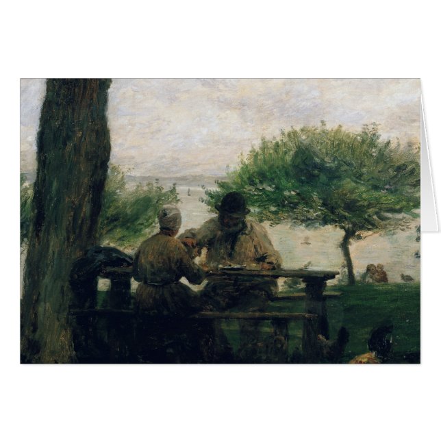 Die Mahlzeit bei Honfleur, 1875 (Vorderseite (Horizontal))