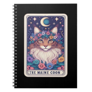 Die Mainstream Coon Cat Tarot Card Collection Notizblock