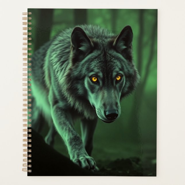 "Die Majestät der Wildnis: Die Alpha im Wald" Planer (Vorderseite)