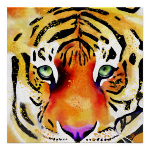 Die Majestät erobern: Ein Tigerblick Poster