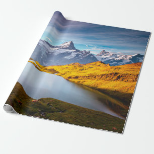 Die majestätischen Gipfel von Schreckhorn und Wett Geschenkpapier