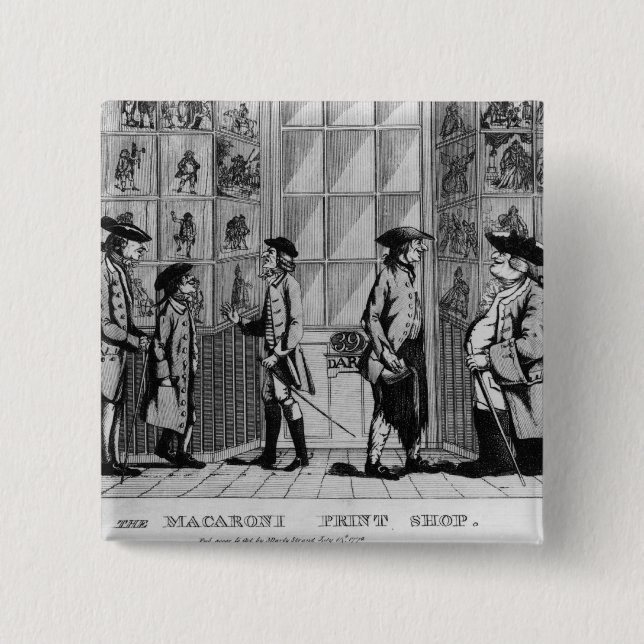 Die Makkaroni-Druckerei, Kneipe. durch N. Darley Button (Vorderseite)