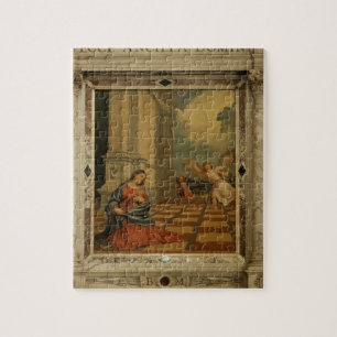 Die Malchiostro Ankündigung, c.1520 (Öl auf Plat